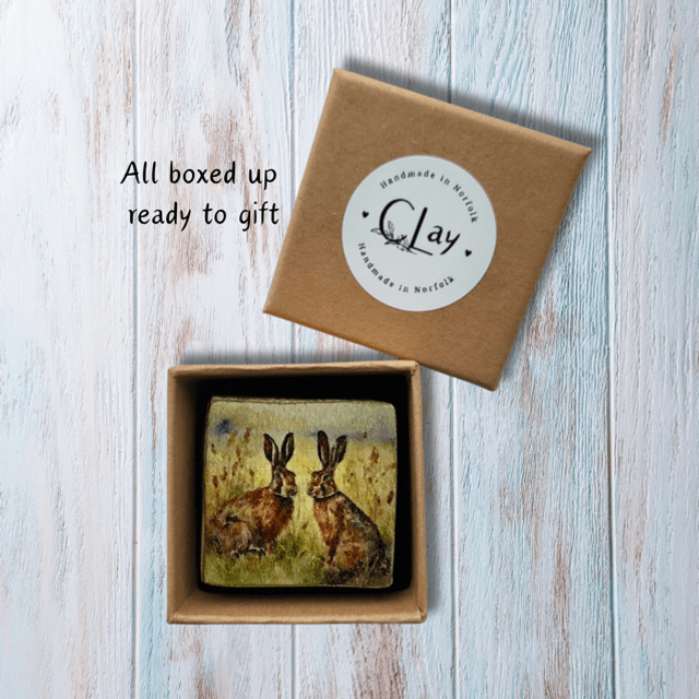 Two Hares Brooch 